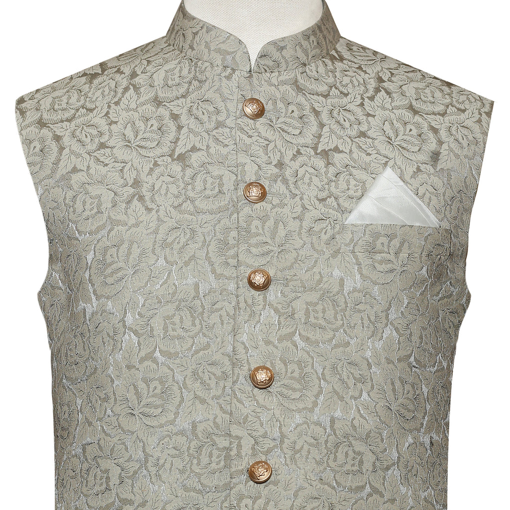 Gilet en Karandi souple auto-gaufré 