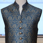 Self designed imported jamawar waistcoat
