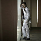 Men's Luxury Light Grey 2-Piece Suit (Worn by Pakistani Actor Asim Mehmood)