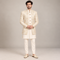 White Prince Coat Pakistan with Shalwar Kameez