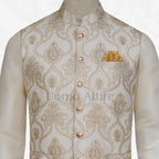 Gilet de luxe brodé sur mesure pour homme