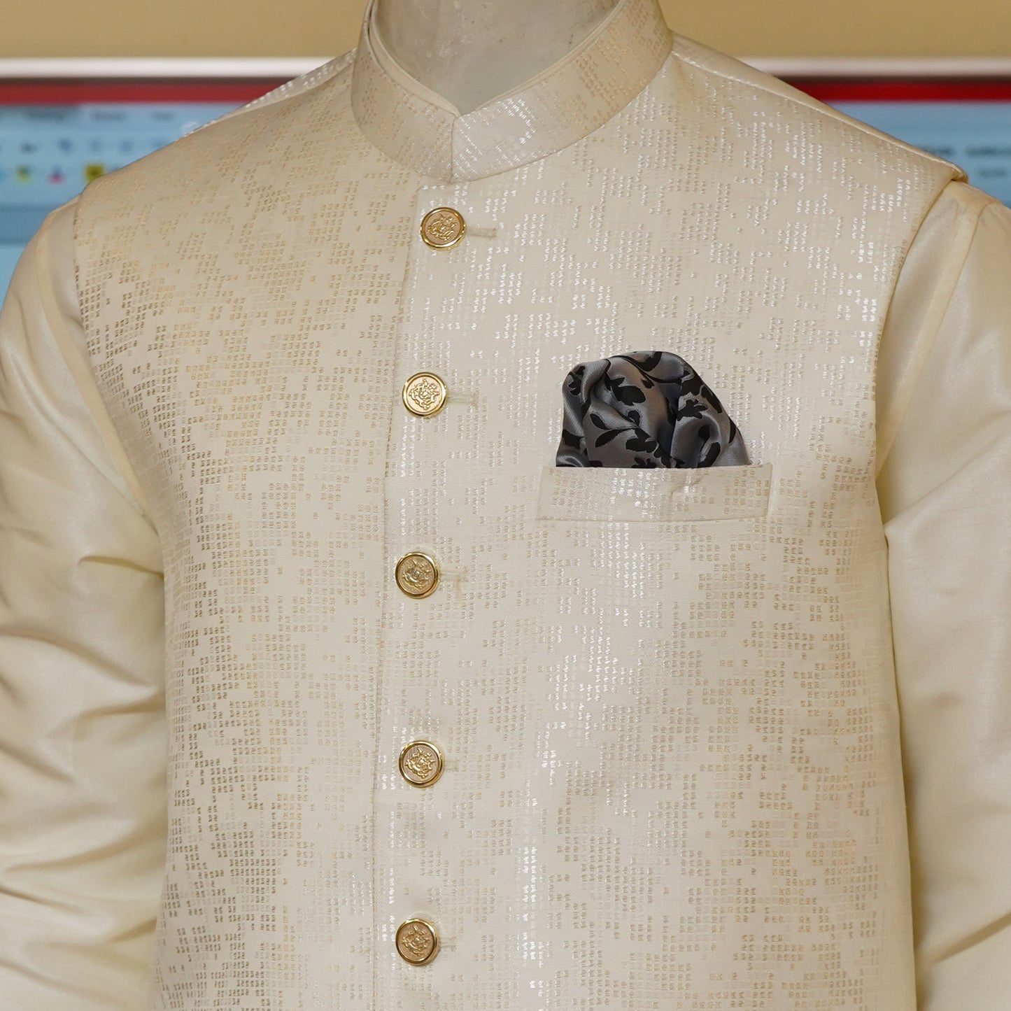 
                  
                    Waistcoat with Same Color Kurta Pajama
                  
                