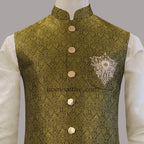 Jamawar men waistcoat for sophisticated look
