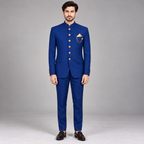 Zink blue prince coat connected with a chain