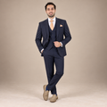 Men's Luxury Charcoal Grey 3 Piece Suit