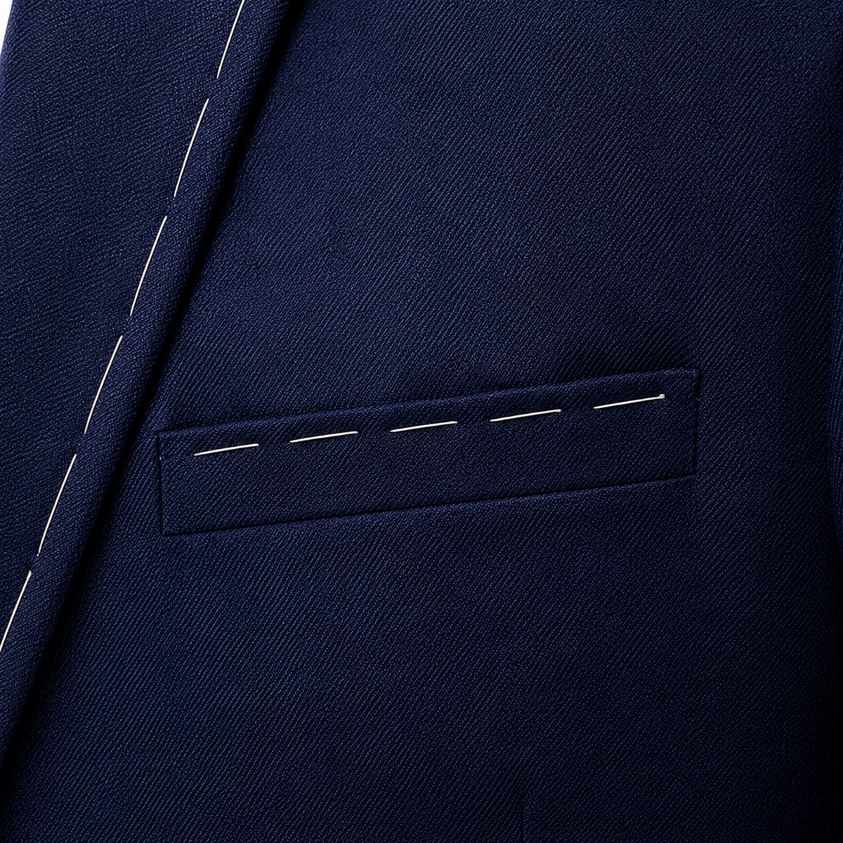 Wahab Riaz Pakistani Legend Fast Bowler wearing Navy Blue 2 Piece Suit for Men in Australian Heritage Wool