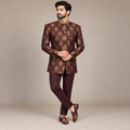 Manteau prince orné de motifs jamawar 