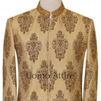 Luxury customized sherwani with full embellishment | Golden Sherwani