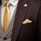 Chocolate Brown Liu Hua Wool 3-Piece Suit Worn by Mr. Mehar Salman