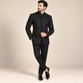 Limited Edition Fully Embellished Jet Black Prince Coat