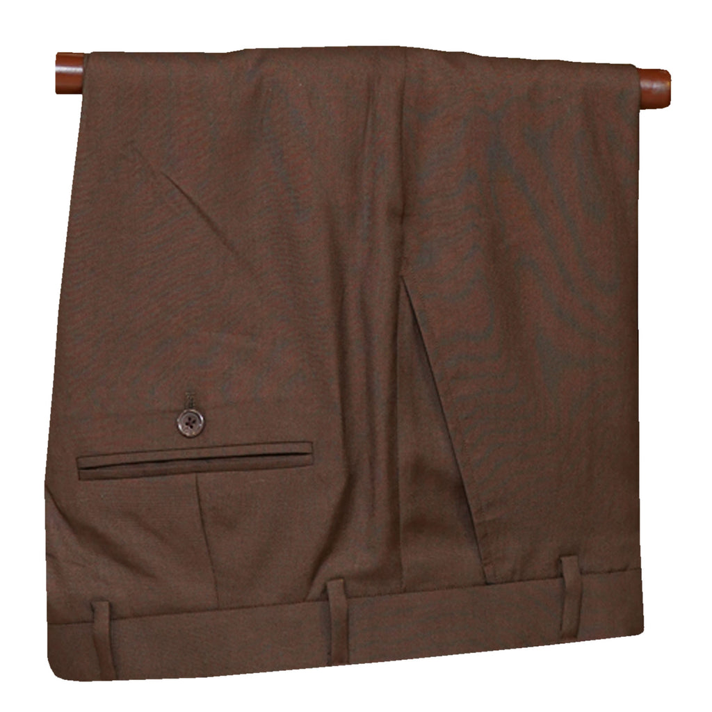 Bespoke Mens Brown Luxury 3 Piece Suit for Men Pants