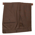 Bespoke Mens Brown Luxury 3 Piece Suit for Men Pants