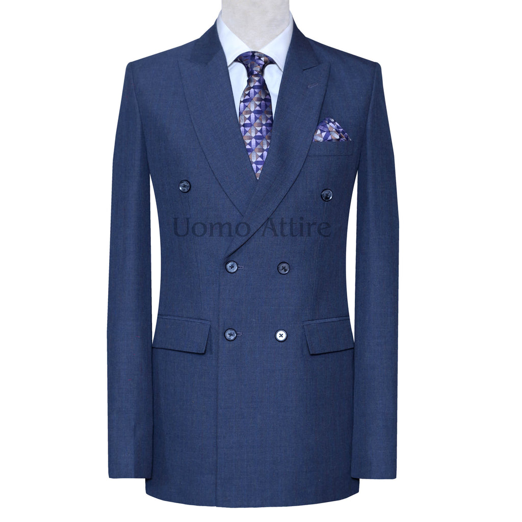 Best Blue Double Breasted Suits For Plus Size Men