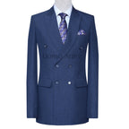 Best Blue Double Breasted Suits For Plus Size Men