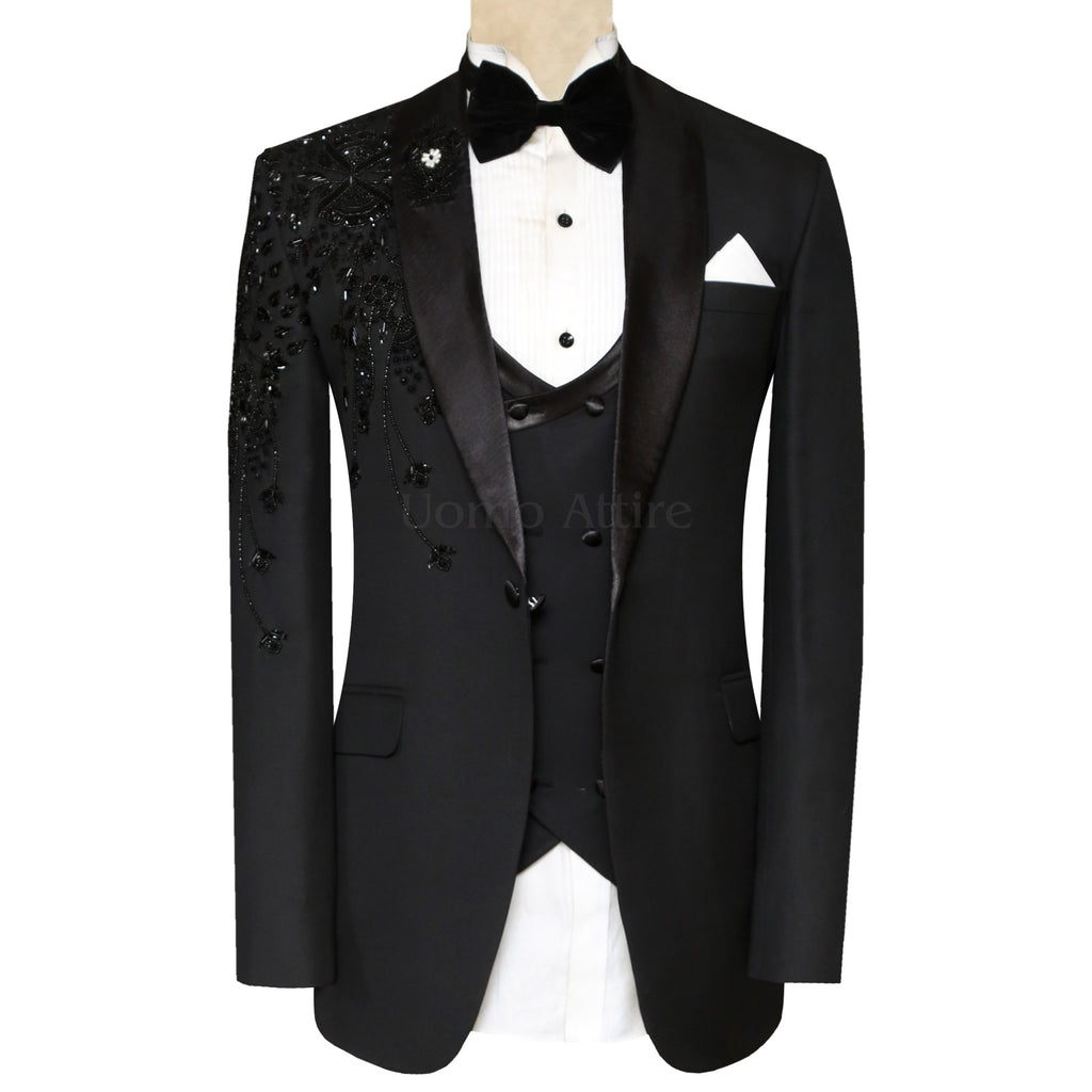 Black Designer Tuxedo for Weddings & Special Occasions