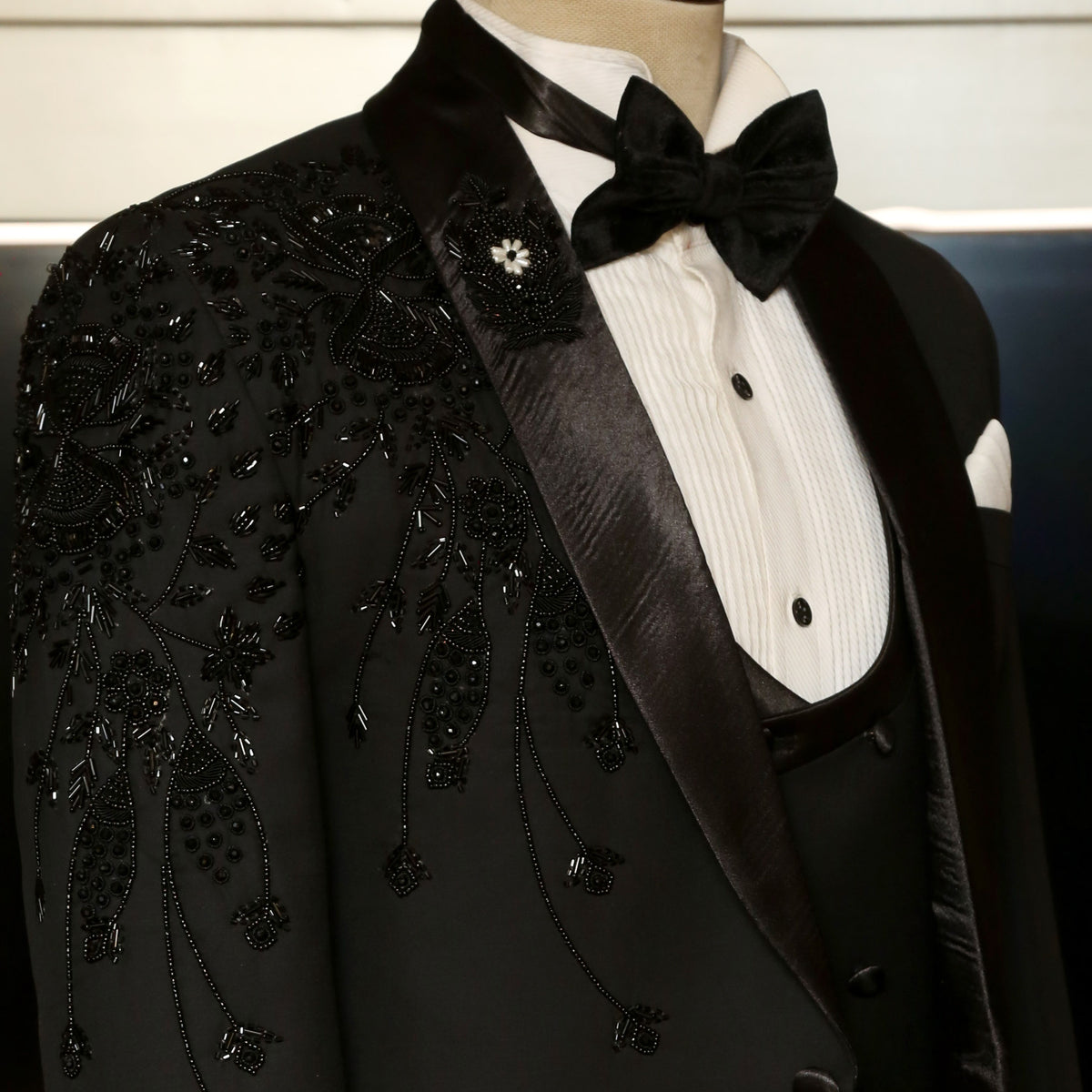 Black Designer Tuxedo for Weddings & Special Occasions