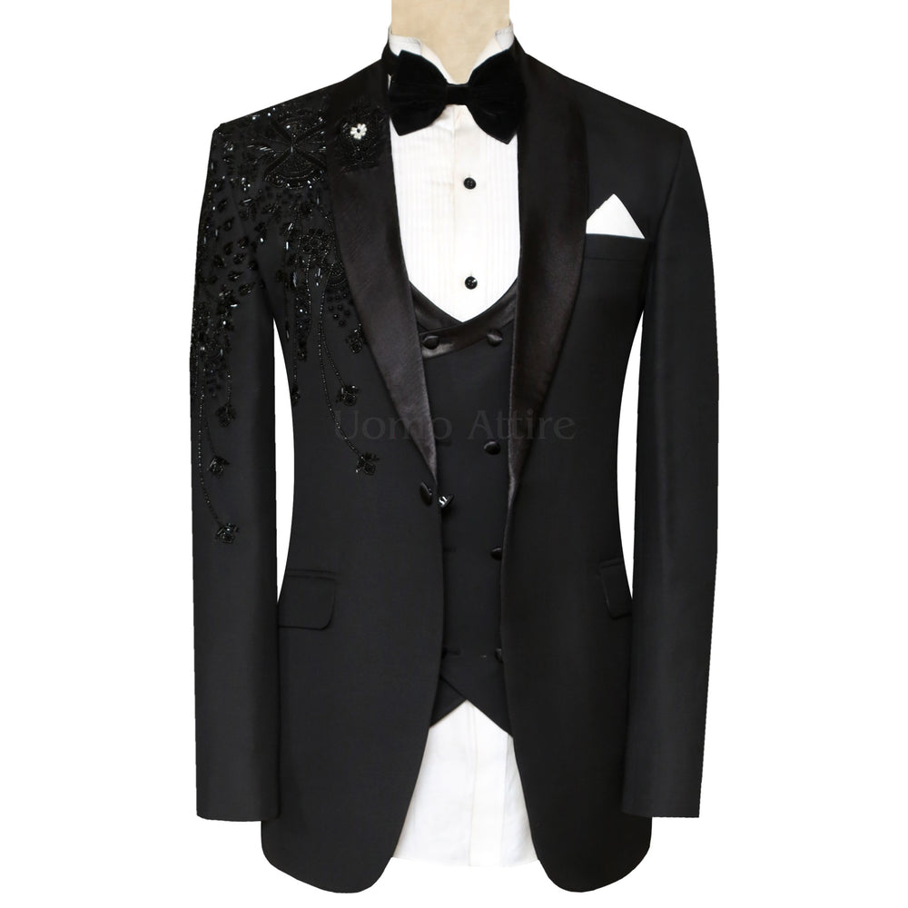 Black Designer Tuxedo for Weddings & Special Occasions