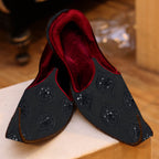 Black Wedding Khussa for groom