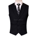 Black Double Breasted Vest for Men in US