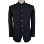 Black fully embellished specially designed for groom prince coat | Black Prince Coat for Groom and Groomsmen