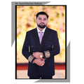Meet our happy client Mr. Sayed Khurram Shahzad in Customized Navy Blue Tuxedo Suit