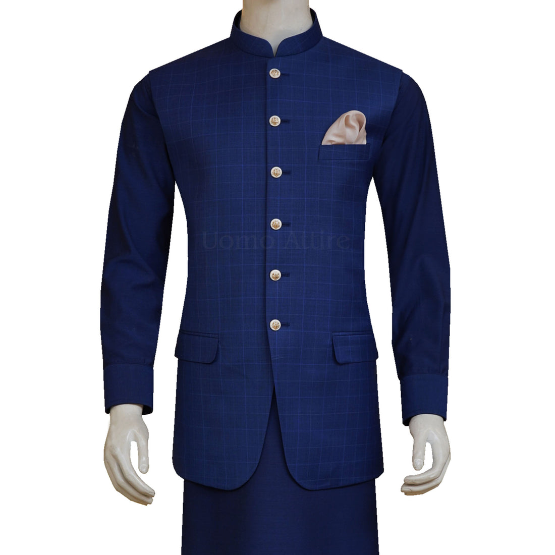 Kazmar Waistcoat in Blue Denin main image 0