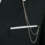 Dark Green Double Breasted Suit for Men in Biella 180's