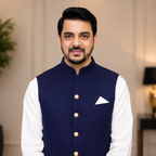 Navy Blue Waistcoat for Men