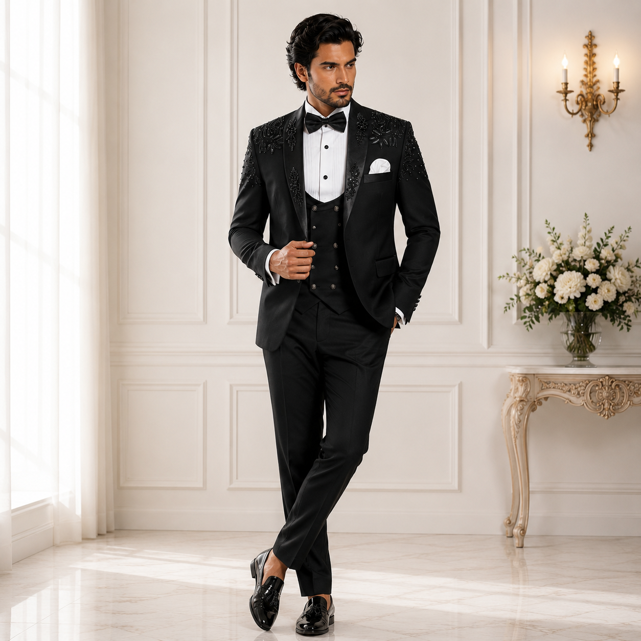 
                  
                    Men's Black Designer Tuxedo Suit for Men
                  
                