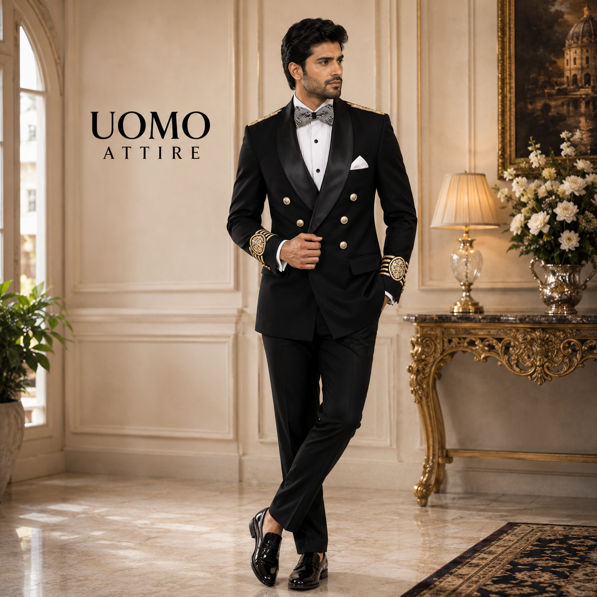Luxury Black Wedding Tuxedo Suit Style for Men