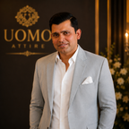 Men's Luxury Light Grey Blazer with Navy Trouser (Worn by Pakistani Former Cricketer Kamran Akmal)