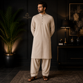 Men's Luxury Beige Japanese Tubo Kurta Shalwar