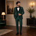 Emerald Green Tuxedo 3-Piece Suit for Men