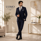 Tailor-made midnight blue three piece suit