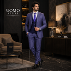 Abito tre pezzi classico check per matrimonio