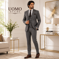 Bespoke Italian pure woolen fabric 2 piece suit