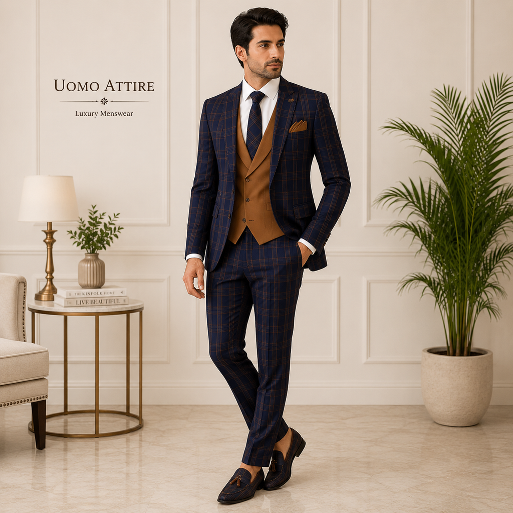 Costume trois pièces moderne sur mesure