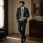 Emerald Green 3 Piece Suit for Men