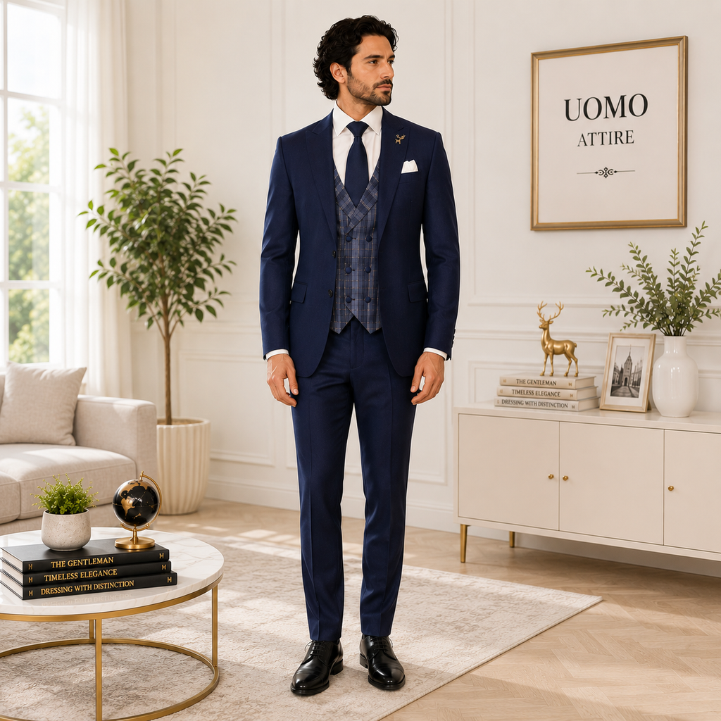 Costume trois pièces léger tropical quatre saisons pour homme