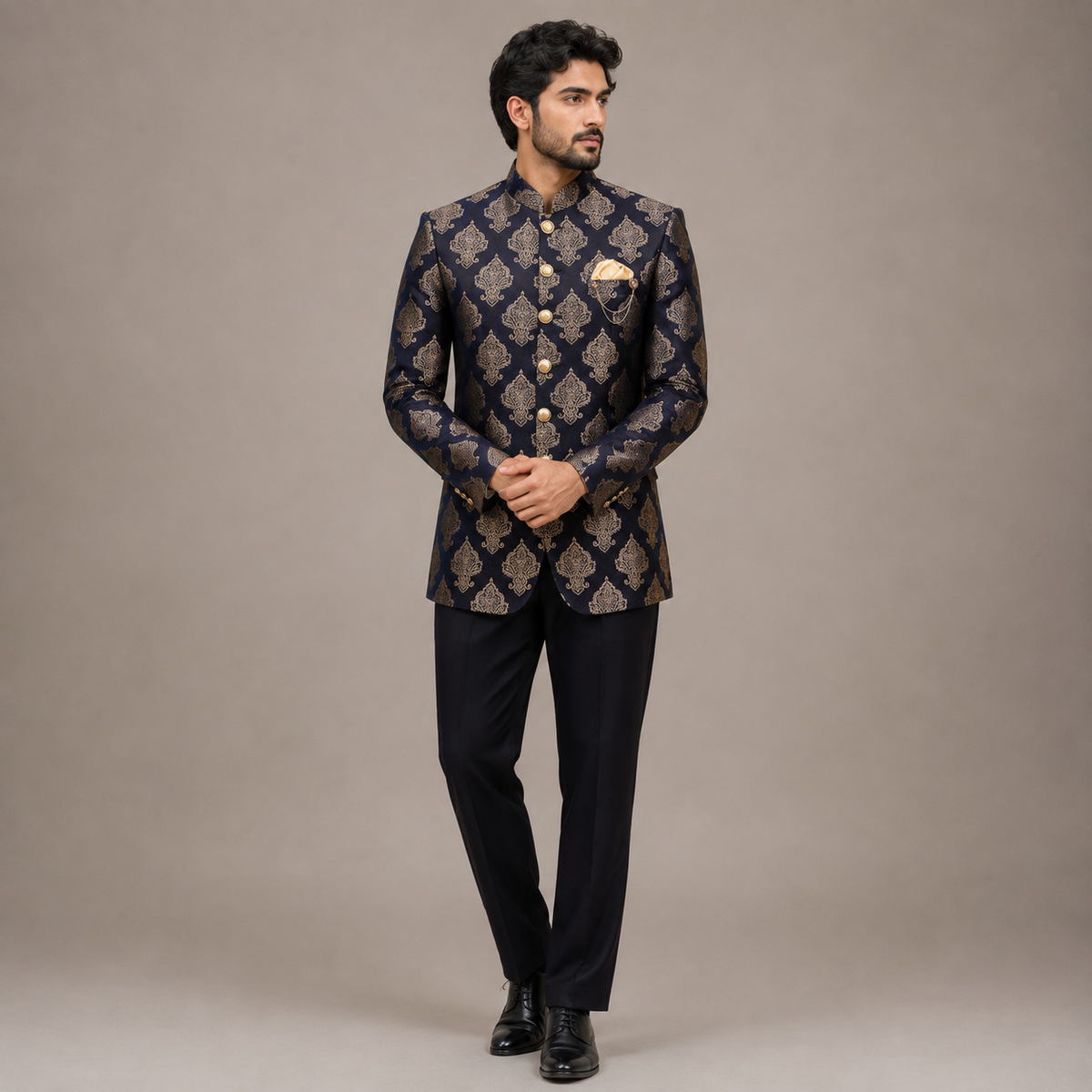 Manteau coupe slim jamawar prince 