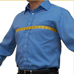Measuring chest circumference for a custom suit