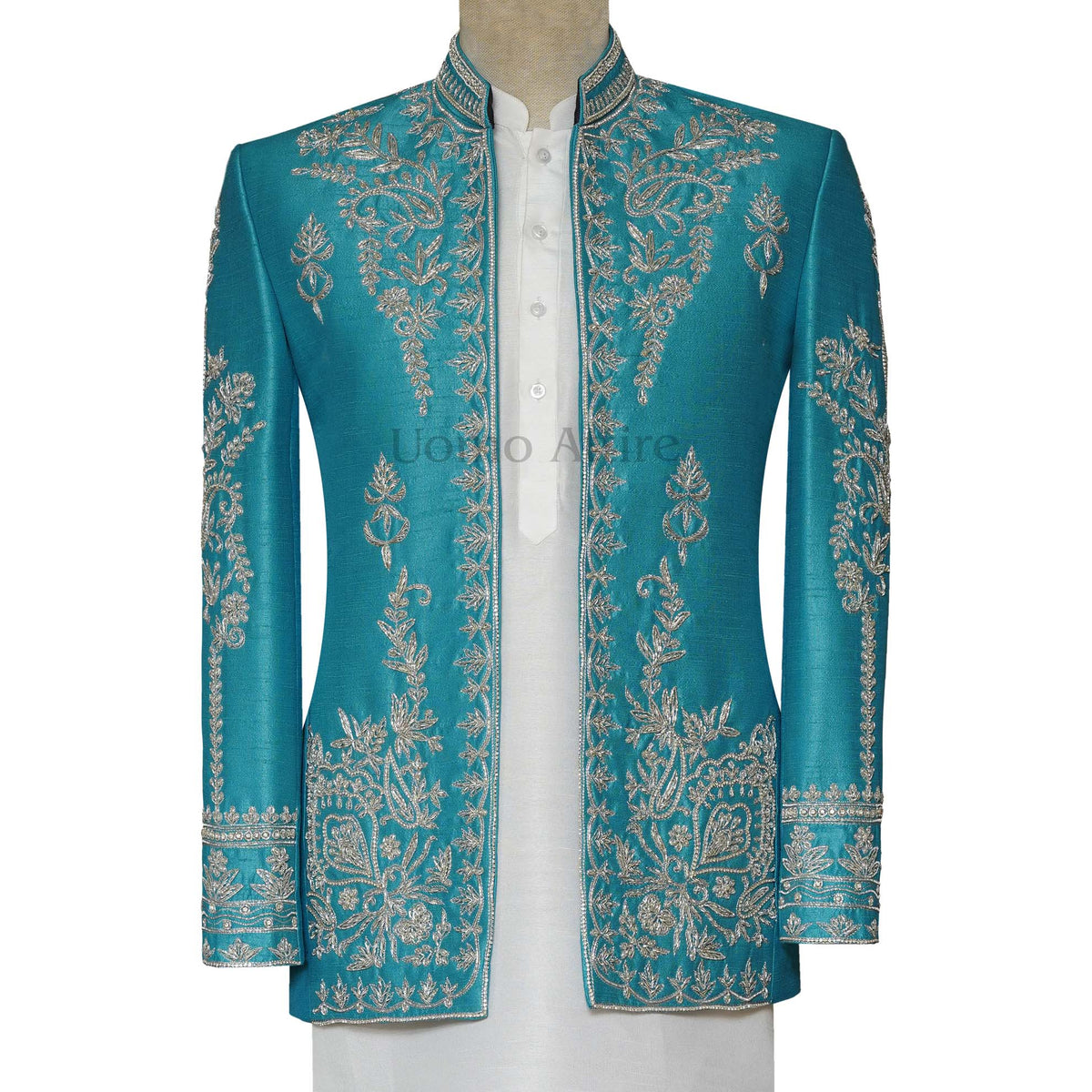 Classic Designer Open Front Wedding Prince Coat
