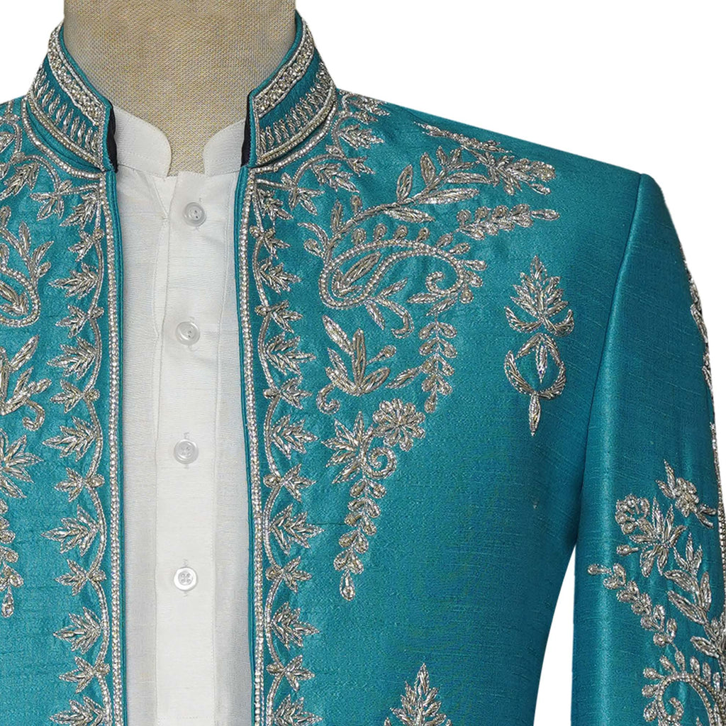Classic Designer Open Front Wedding Prince Coat