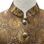 Colorful waistcoat with customized foot wear in same fabric