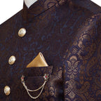 Custom-made jamawar prince coat for mehndi 4