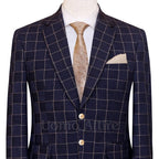 Custom-tailored windowpane customized 2 piece suit 3