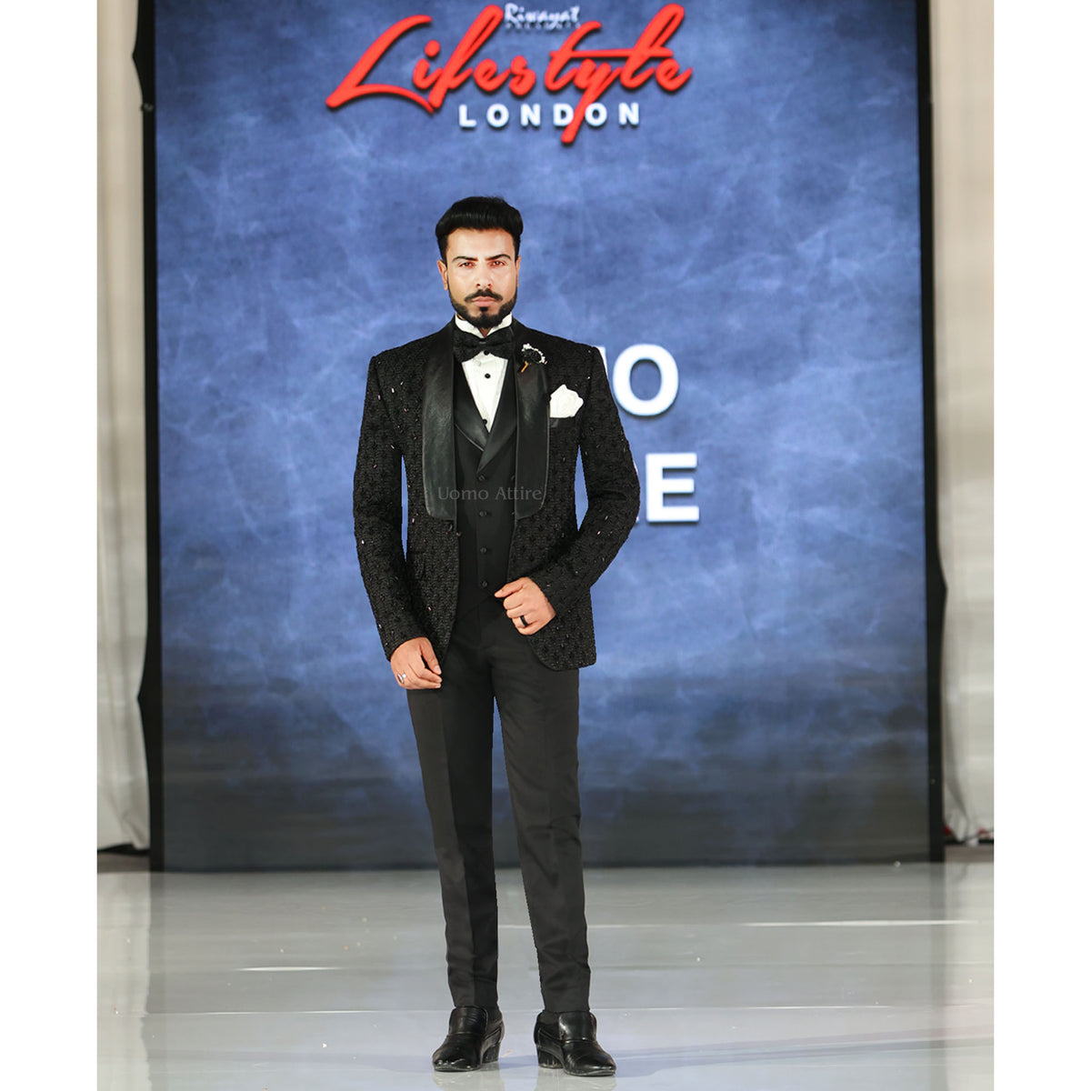 Custom Black Wedding Tuxedos Suit For Men | Black Tuxedos for Men 