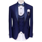 Custom designer blue tuxedo suit for wedding | Blue tuxedo suit