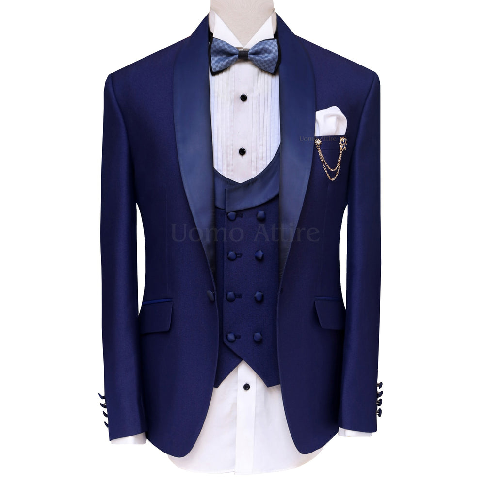 
                  
                    Custom designer blue tuxedo suit for wedding | Blue tuxedo suit
                  
                