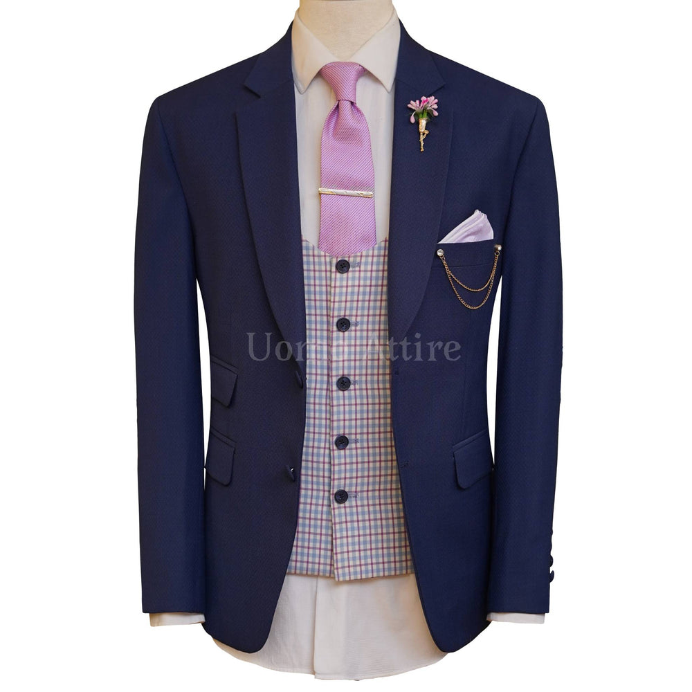 Custom made blue wedding suit for groom | Best custom wedding suit for groom